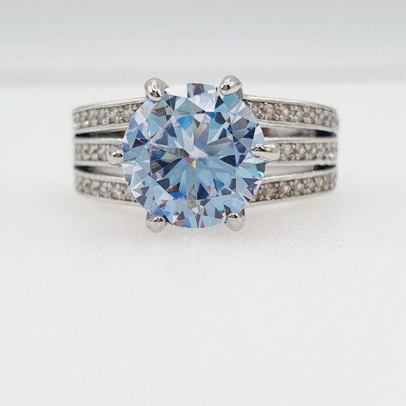 💝 Classic Cubic Zirconia 925 Silver Wedding Ring for Women, FB16FA1037 - Picture 8 of 8